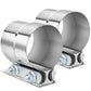 3.0" Lap Joint Exhaust Band Clamp Muffler Sleeve Coupler Stainless Steel