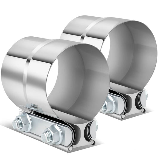 3.0" Lap Joint Exhaust Band Clamp Muffler Sleeve Coupler Stainless Steel