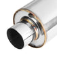 Universal 3.0" Tip 2.0" Inlet Performance Muffler 14.7" Total Length