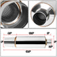 Universal Round Exhaust Muffler - 4.0" Tip, 2.5" Inlet, 18.5" Total Length