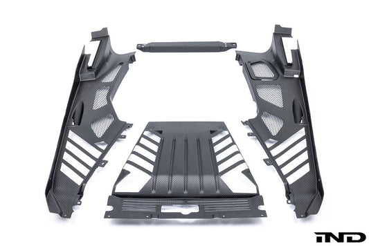 Eventuri Lamborghini Huracan Black Carbon Engine Cover Set