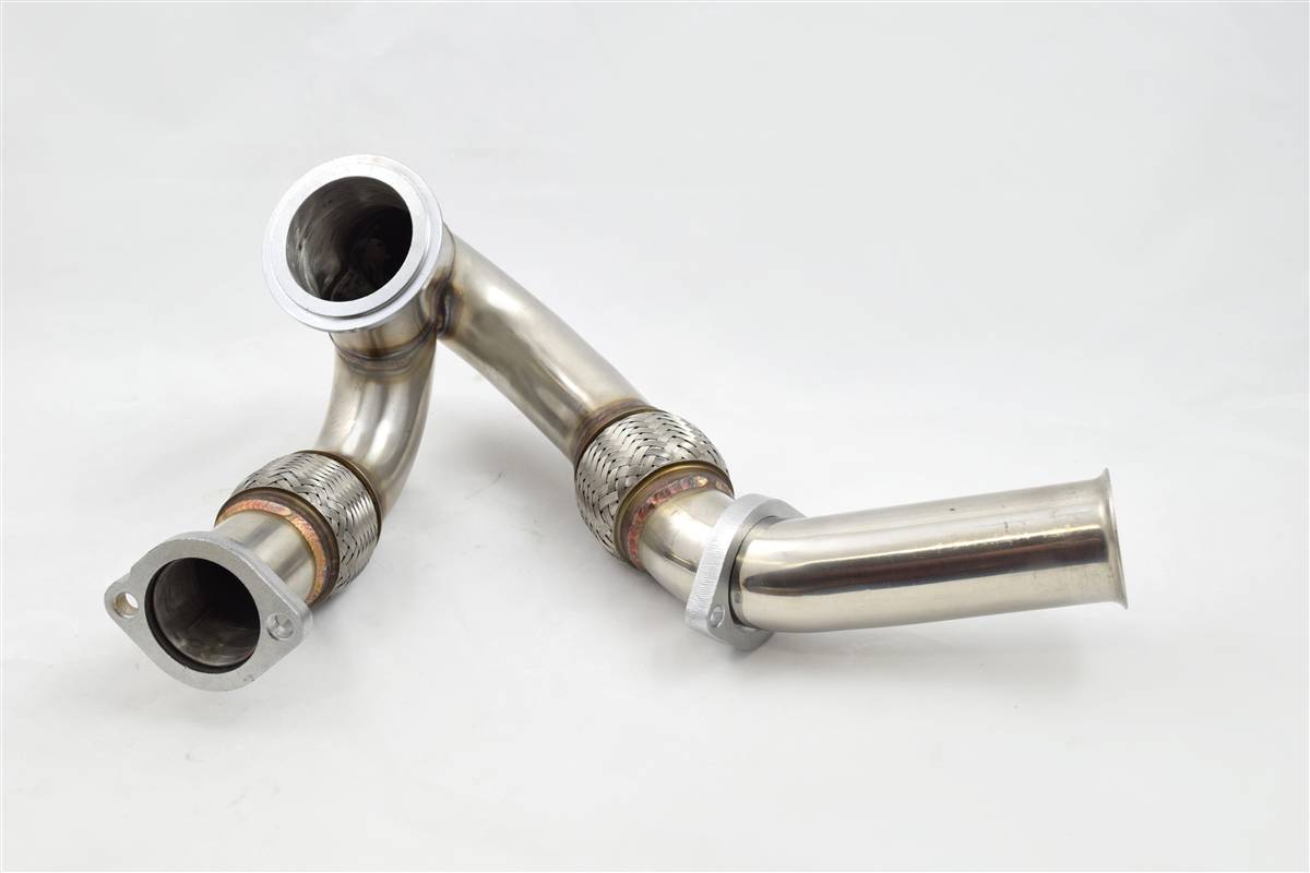 Rudy's Heavy Duty 304 SS Up Pipe Kit & Turbo V-Band Clamp For 03-07 6.0 Powerstroke