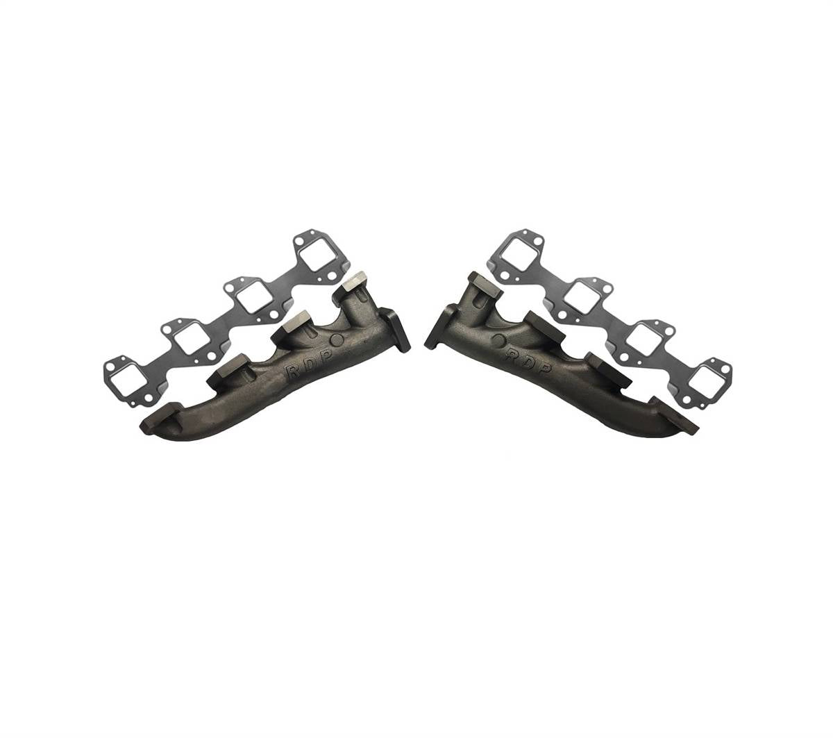 Rudy's High Flow Race Exhaust Manifolds & Gaskets For 01-04 GM 6.6L Duramax
