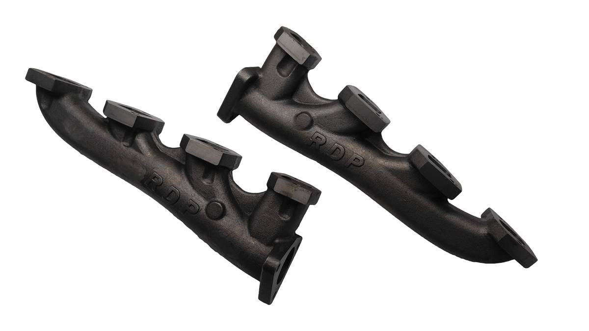 Rudy's High Flow Exhaust Manifolds w/ Up Pipes For 01-04 LB7 Duramax