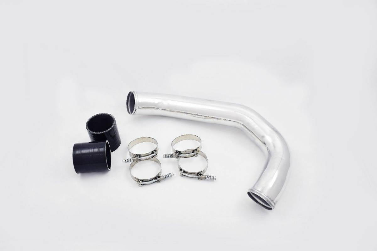 Rudy's Polished Aluminum Cold Side Intercooler Pipe & Boot Kit For 08-10 6.4 Powerstroke