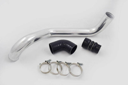 Rudy's Polished Aluminum Hot Side Intercooler Pipe & Boot Kit For 04.5-10 6.6 Duramax