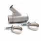 Rudy's Raw Weldless Dual Radiator Coolant Y-Pipe For 13-19 6.7 Cummins