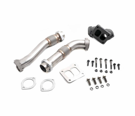 Heavy Duty Stainless Steel Bellowed Up Pipe Kit 94-97 OBS Ford 7.3L Powerstroke