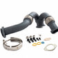 Rudy's High Temp Ceramic Coated Heavy Duty 304 SS Up Pipe Kit & Turbo V-Band Clamp For 03-07 6.0 Powerstroke