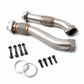 Heavy Duty Stainless Steel Bellowed Up Pipe Kit Early 1999 Ford 7.3L Powerstroke