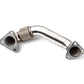 Rudy's Polished Bolt-On Passenger Side Up-Pipe For 2001-2004 GM 6.6L LB7 Duramax