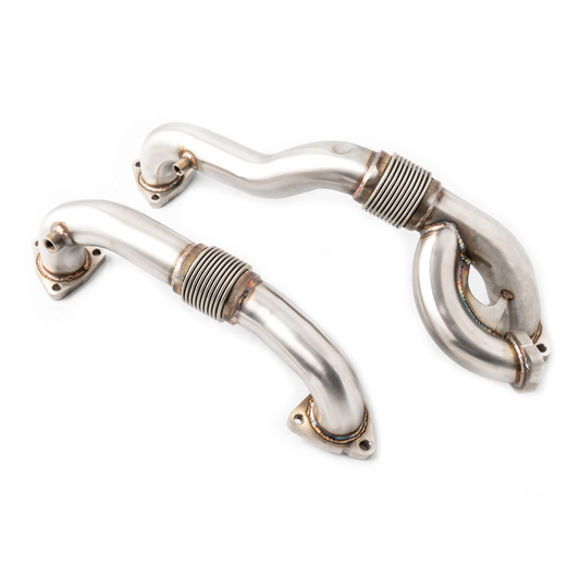 Rudy's Heavy Duty Thick Wall Stainless Up Pipes For 08-10 Ford 6.4L Powerstroke