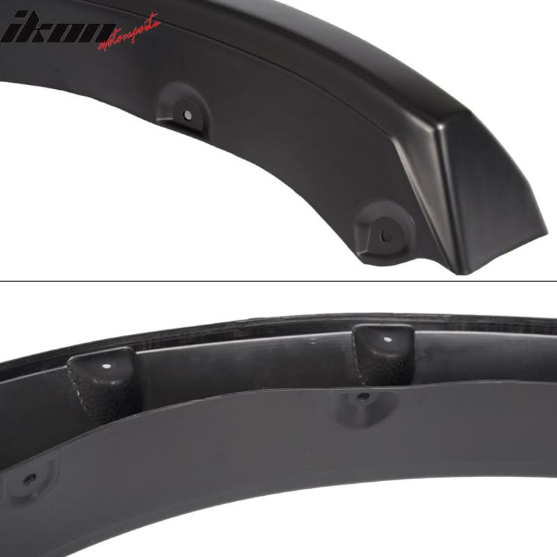 2009-2018 Dodge Ram Pocket Rivet Style Black Fender Flares PP Smooth