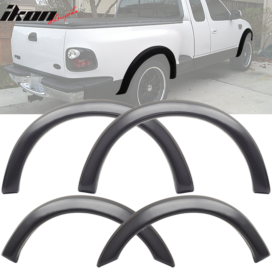 1997-2003 Ford F-150 Pocket Black Fender Flares Extention Bodykit 4PCS