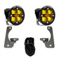 Baja Designs 07-09 Wrangler JK w/Premium Bumper Squadron R SAE Fog Pocket Kit - Amber 448145