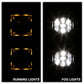 Spyder Dodge Ram 2013-2018 1500 Only Full LED Fog Lights W/Bracket and Universial Switch- Clear 9045424