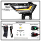 SPYDER 21-23 Ford F150 w/ Turn Signal OEM Style Full LED Fog Lights w/ Switch FL-FF1502021-LED-T-C 9052262