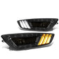 15-17 Ford Focus 4-Dr LED DRL Fog Lights w/ Bezel Black/Smoke