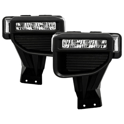 SPYDER 20-22 Ford F250/F350 Super Duty OEM Full LED Fog Lights W/ Switch - Clear 9051135
