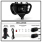 SPYDER 19-23 Ford Ranger Full LED OEM Style Fog Lights w/ Switch - Clear (FL-FR19-LED-C) 9051166