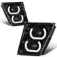 04-18 Volvo VN VNL Halo DRL Fog Lights - Black
