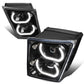 04-18 Volvo VN VNL Halo DRL Fog Lights - Black