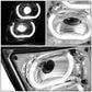 04-18 Volvo VN VNL Halo DRL Fog Lights - Clear Lens