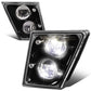 2003-2017 Volvo VN VNL VNM VNX LED Fog Lights - Black