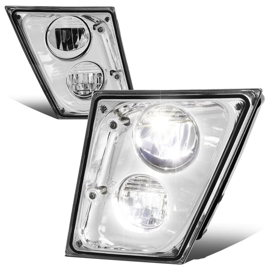 03-17 Volvo VN VNL VNM VNX LED Chrome Fog Lights