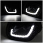 08-17 Freightliner Cascadia 3D Projector LED Fog Lights Black