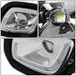 08-17 Freightliner Cascadia 3D Projector LED Fog Lights - Chrome