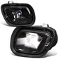 08-17 Freightliner Cascadia Projector LED Fog Lights - Black