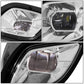 08-17 Freightliner Cascadia Projector LED Fog Lights Chrome