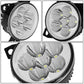 08-20 Kenworth T660 / Peterbilt 579 587 Full LED Fog Lights Chrome