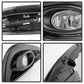 Spyder Honda Civic 2013-2014 4dr OEM Fog Light W/Switch Clear FL-HC2013-4D-C 5077745