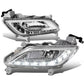 2012-2016 Hyundai Veloster LED DRL Fog Lights with Switch - Clear