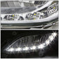 2012-2016 Hyundai Veloster LED DRL Fog Lights with Switch - Clear