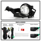 SPYDER 22-24 Nissan Ariya Full LED Fog Lights w/Switch (FL-NA22-LED-C) 9054259