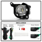 SPYDER 20-24 Toyota Venza OEM LED Fog Light w/ Switch - Clear (FL-TV20-LED-C) 9054297