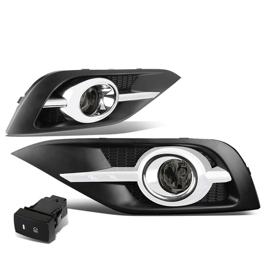 2012-2014 Honda CR-V Fog Lights with Chrome Trim & Switch H11 Bulb
