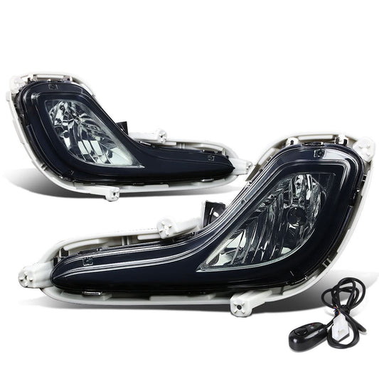 2012-2016 Hyundai Accent 4-Door Fog Lights with Switch - Smoke