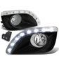 2010-2011 Toyota Camry LED DRL Fog Lights with Switch Clear