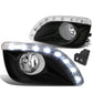 2010-2011 Toyota Camry LED DRL Fog Lights with Switch Clear