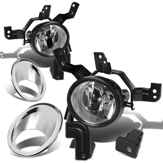 2007-2009 Honda CR-V Fog Lights w/ Switch & Chrome Bezel Clear