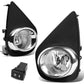 2015-2016 Toyota Yaris Hatchback Fog Lights w/ Switch H16 Bulb Clear