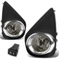 15-16 Toyota Yaris Hatchback Fog Lights w/ Switch H16 Bulb Smoke