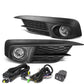 2016+ Honda Civic Fog Lights w/ Switch & H8 Bulb - Clear