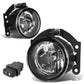 10-15 Mitsubishi Outlander Fog Lights with Switch H11 Chrome Clear