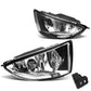 04-05 Honda Civic Fog Lights with Switch H11 Bulb Chrome Clear