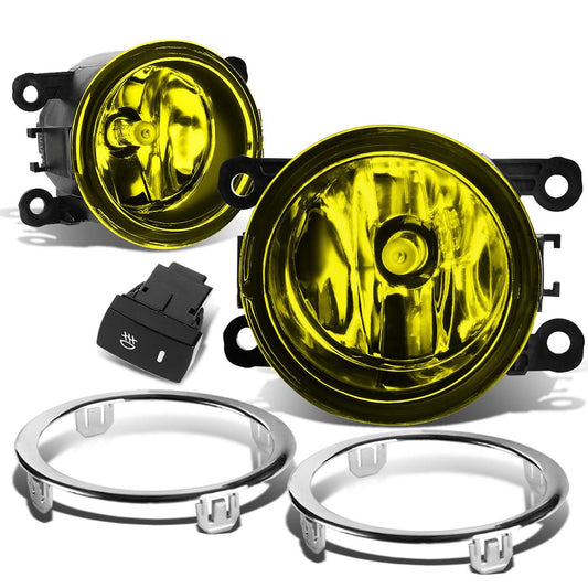 2012-2015 Honda Pilot Fog Lights with Switch & Bezel H11 Amber